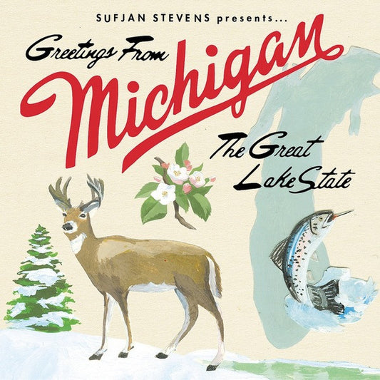 Sufjan Stevens - Greetings From Michigan The Great Lake State 2xLP, Album VG/VG