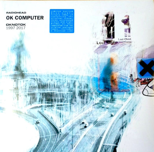 Radiohead - OK Computer OKNOTOK 1997 2017 2xLP, Album, RE + LP, Comp + Ltd, RM, Blue Opaque Vinyl VG/VG