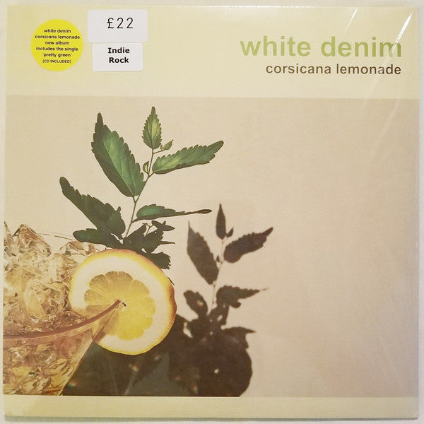 White Denim - Corsicana Lemonade LP, Album, Yellow Opaque Vinyl VG+/VG