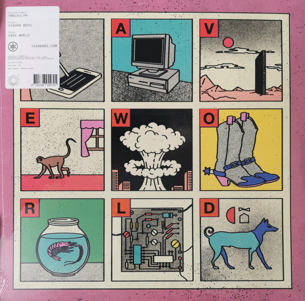 Viagra Boys - Cave World LP, Album, Red Opaque Vinyl NM/NM