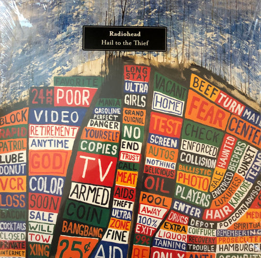 Radiohead - Hail To The Thief 2x12", Album, RE, Gat VG/VG