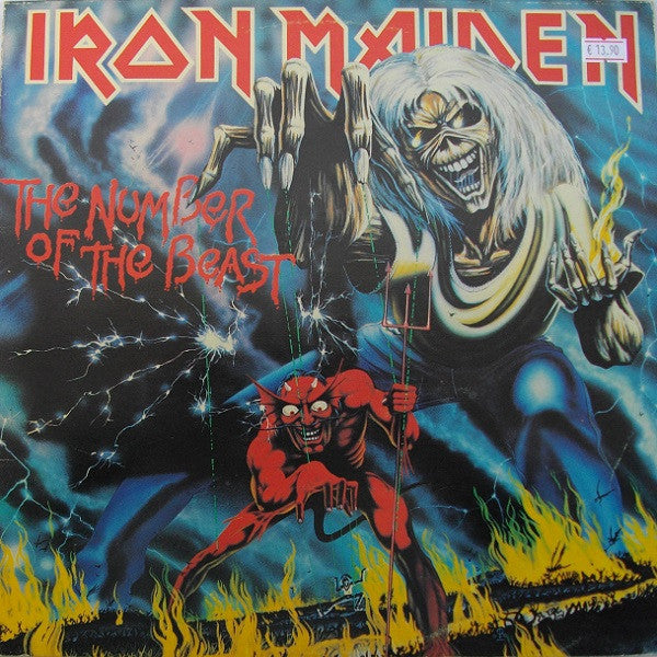Iron Maiden - The Number Of The Beast LP, Album VG+/VG+