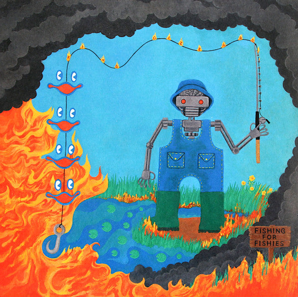 King Gizzard And The Lizard Wizard - Fishing For Fishies LP, Album, Green Translucent [Landfill Edition] VG+/VG