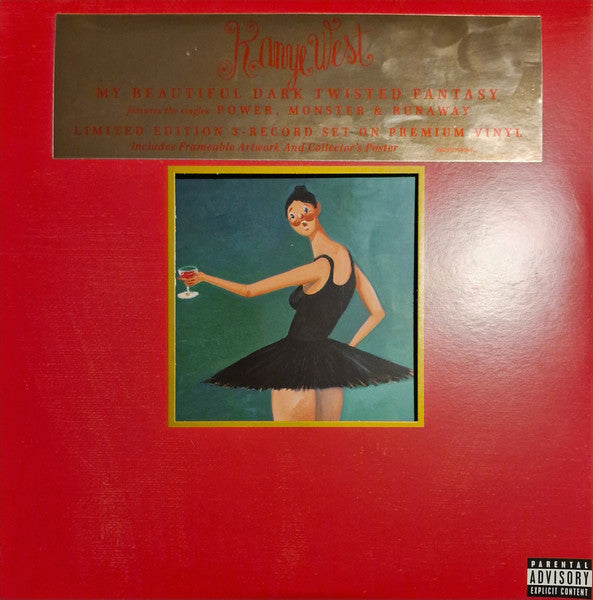 Kanye West - My Beautiful Dark Twisted Fantasy 3xLP, Album, Ltd, VG/VG