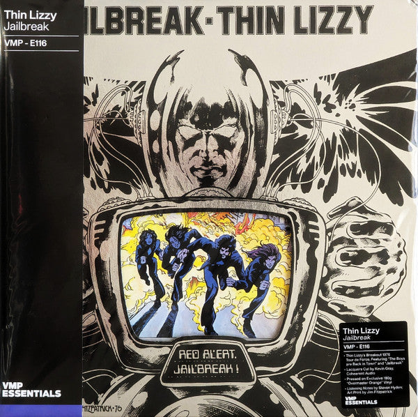 Thin Lizzy - Jailbreak LP, Album, Club, RE, RM, Orange Marble Vinyl VG+/VG+