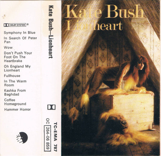 Kate Bush – Lionheart Cassette Tape VG/VG