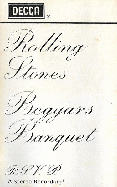 The Rolling Stones – Beggars Banquet Cassette Tape VG/VG