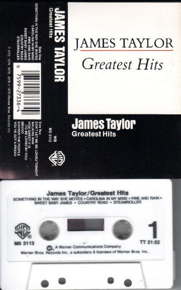 James Taylor – Greatest Hits White Cassette Tape VG/VG
