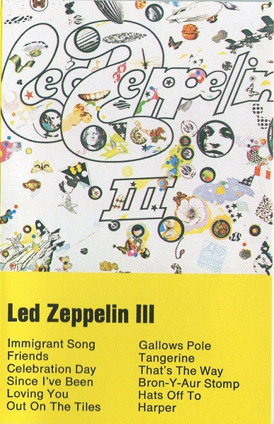 Led Zeppelin – Led Zeppelin III Cassette Tape VG/VG