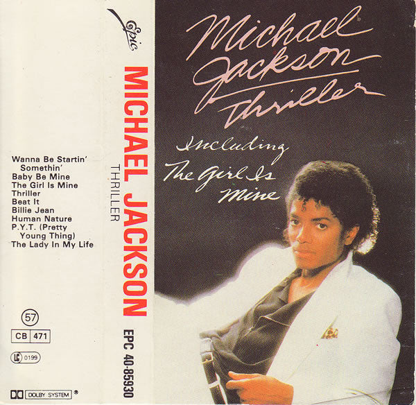 Michael Jackson – Thriller Cassette Tape V/VG